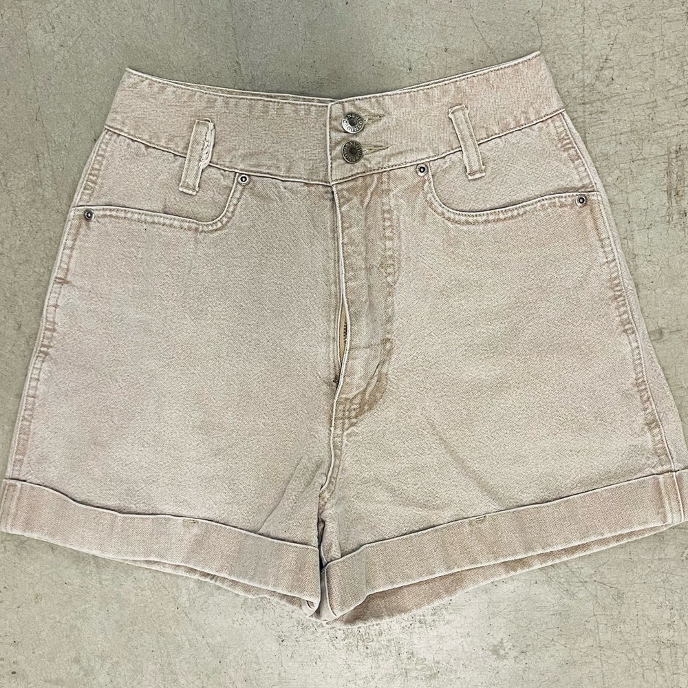 vintage 90s khaki denim shorts
